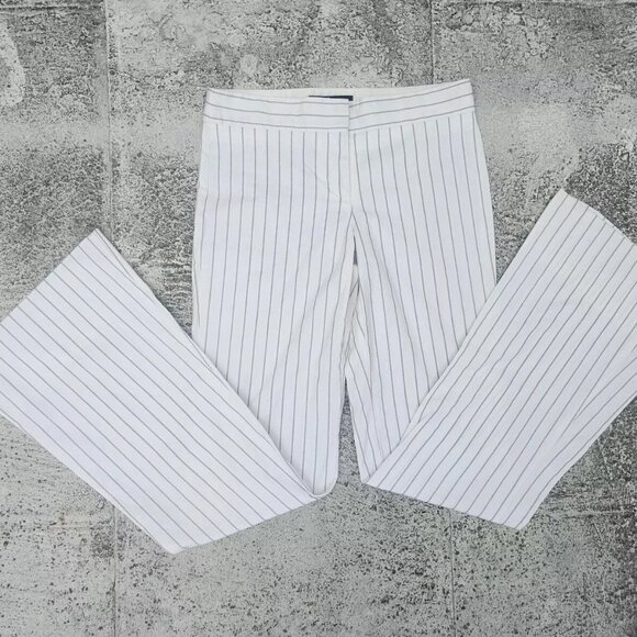 BCBGMaxAzria Denim - BCBGMAXAZRIA Women Pant Stripes Touser Slacker White Size 2